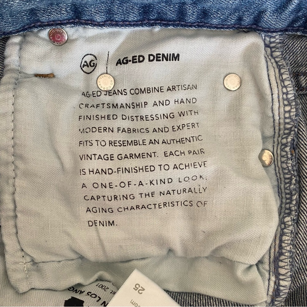 AG Adriano Goldschmied AG-ED Denim Blue Jeans Size 25 - Picture 10 of 16